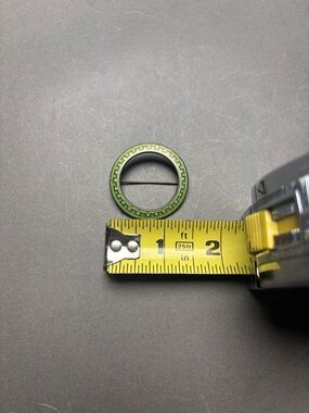 Vintage Stamped Sterling Round Art Deco Brooch in Green and Gold Tones